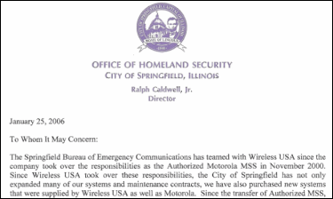 Office of Homeland Security Testimonial